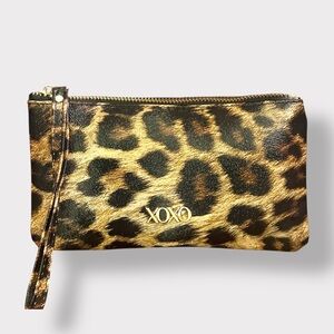 XOXO Animal Print Wristlet Clutch